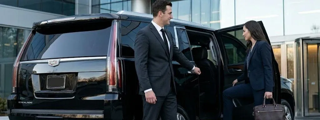 Wood Black Car Service